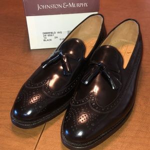 JOHNSTON & MURPHY Deerfield Wing Tip Dress Shoes